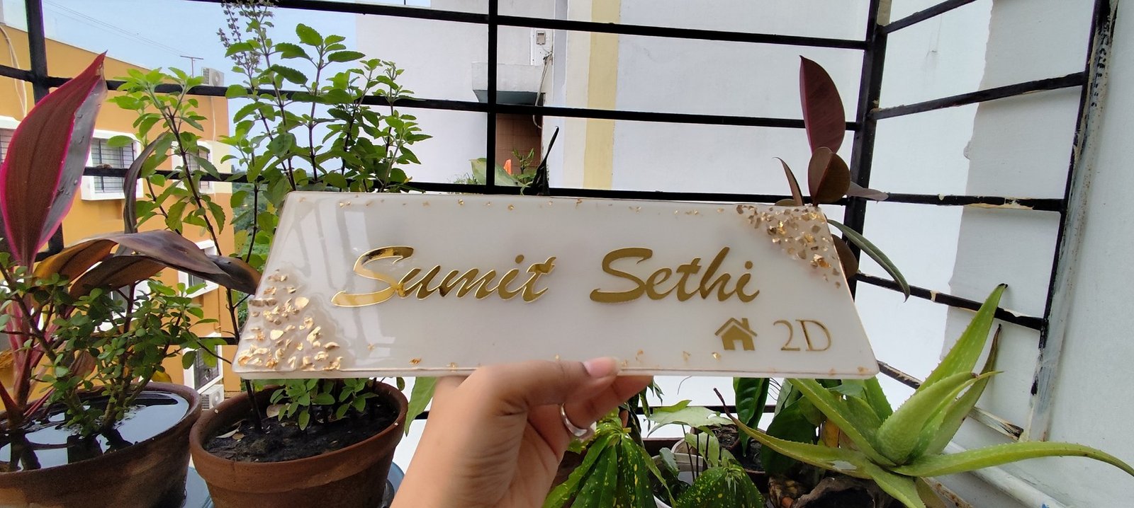 Personalised Resin Nameplate