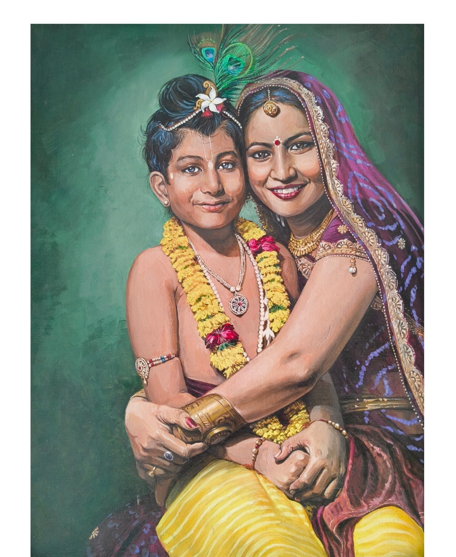 Radha Krishna – A Mother's Embrace